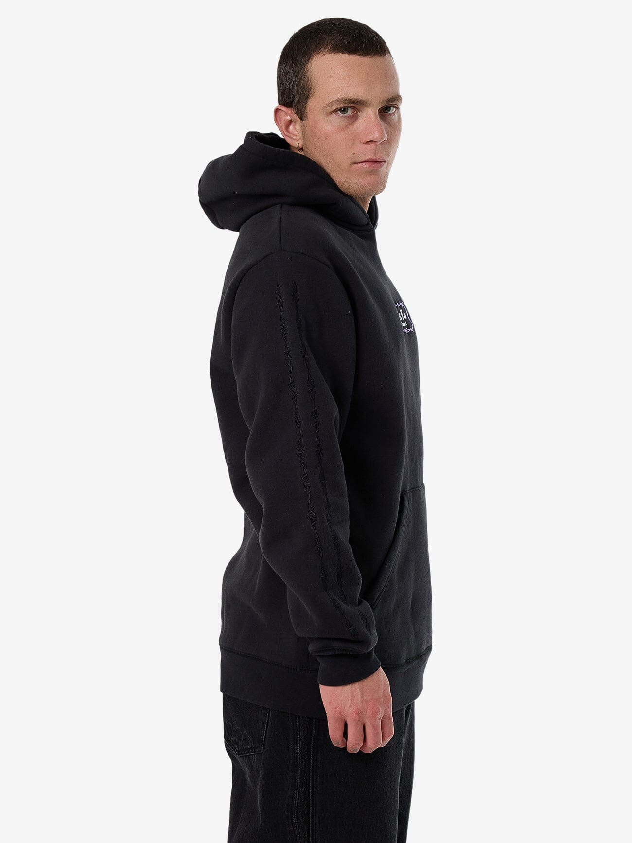 Lighten Up Slouch Pull On Short Hood - Twilight Black XS