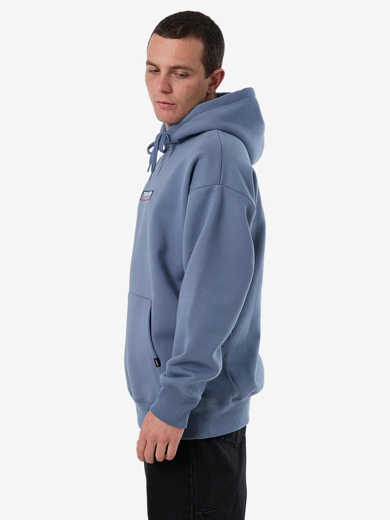Paid In Full Slouch Pull On Hood - Rustic Blue XS