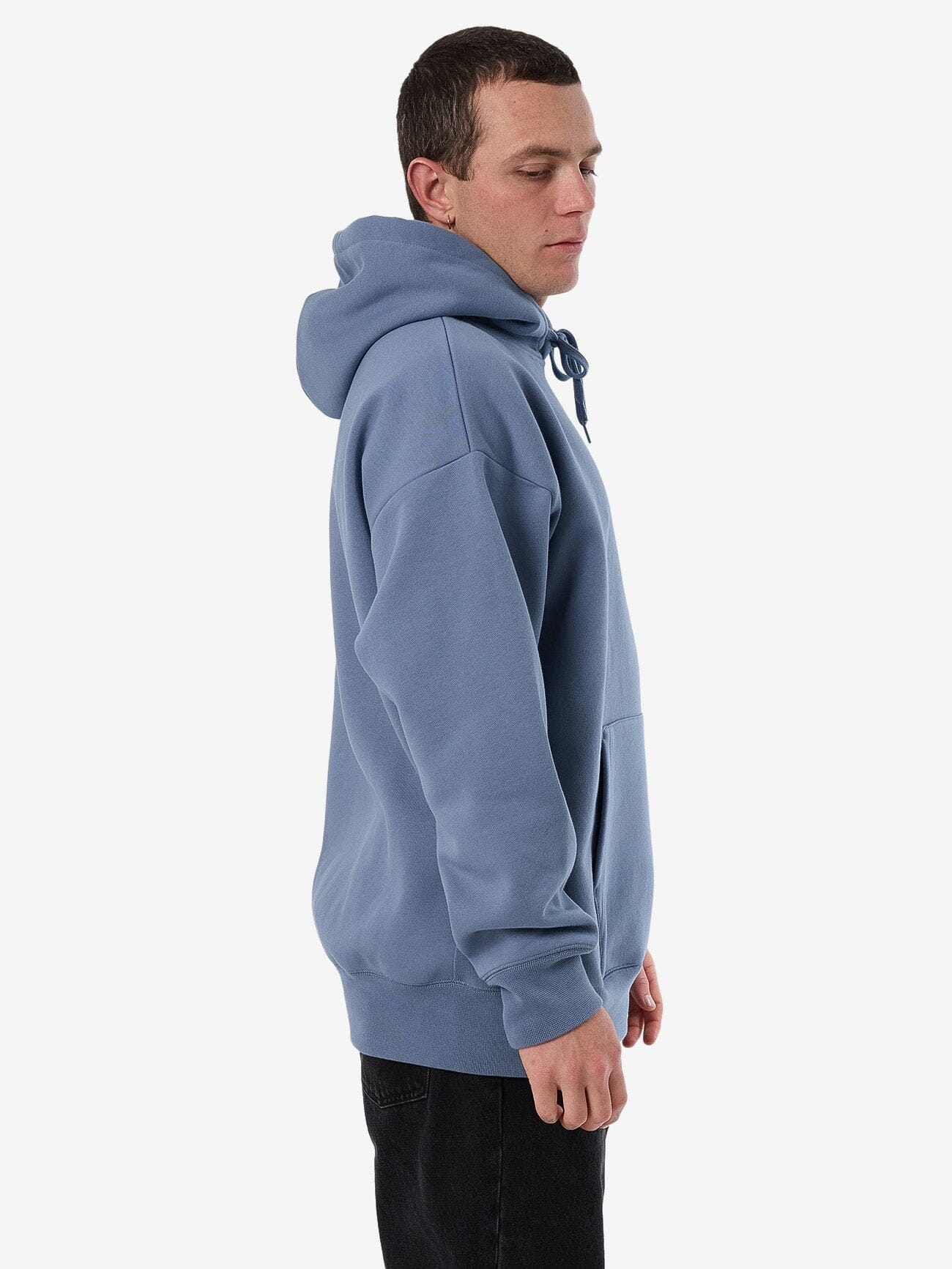 Paid In Full Slouch Pull On Hood - Rustic Blue XS