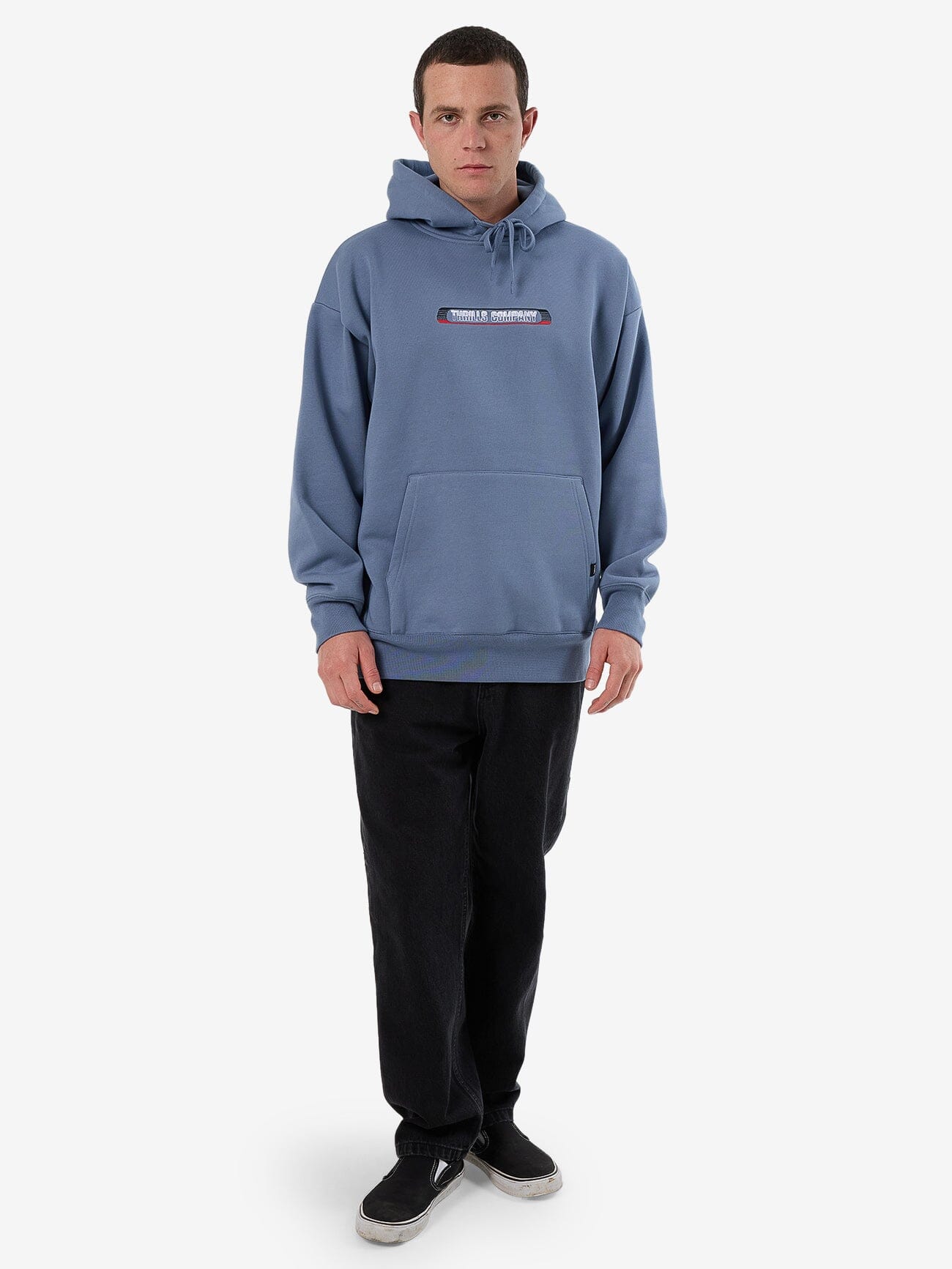 Paid In Full Slouch Pull On Hood - Rustic Blue XS