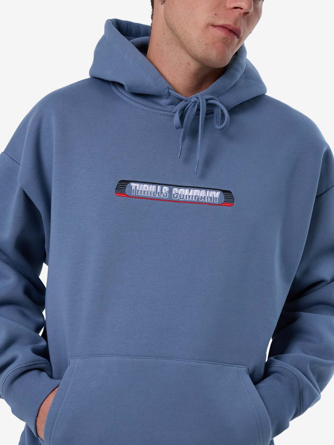 Paid In Full Slouch Pull On Hood - Rustic Blue XS