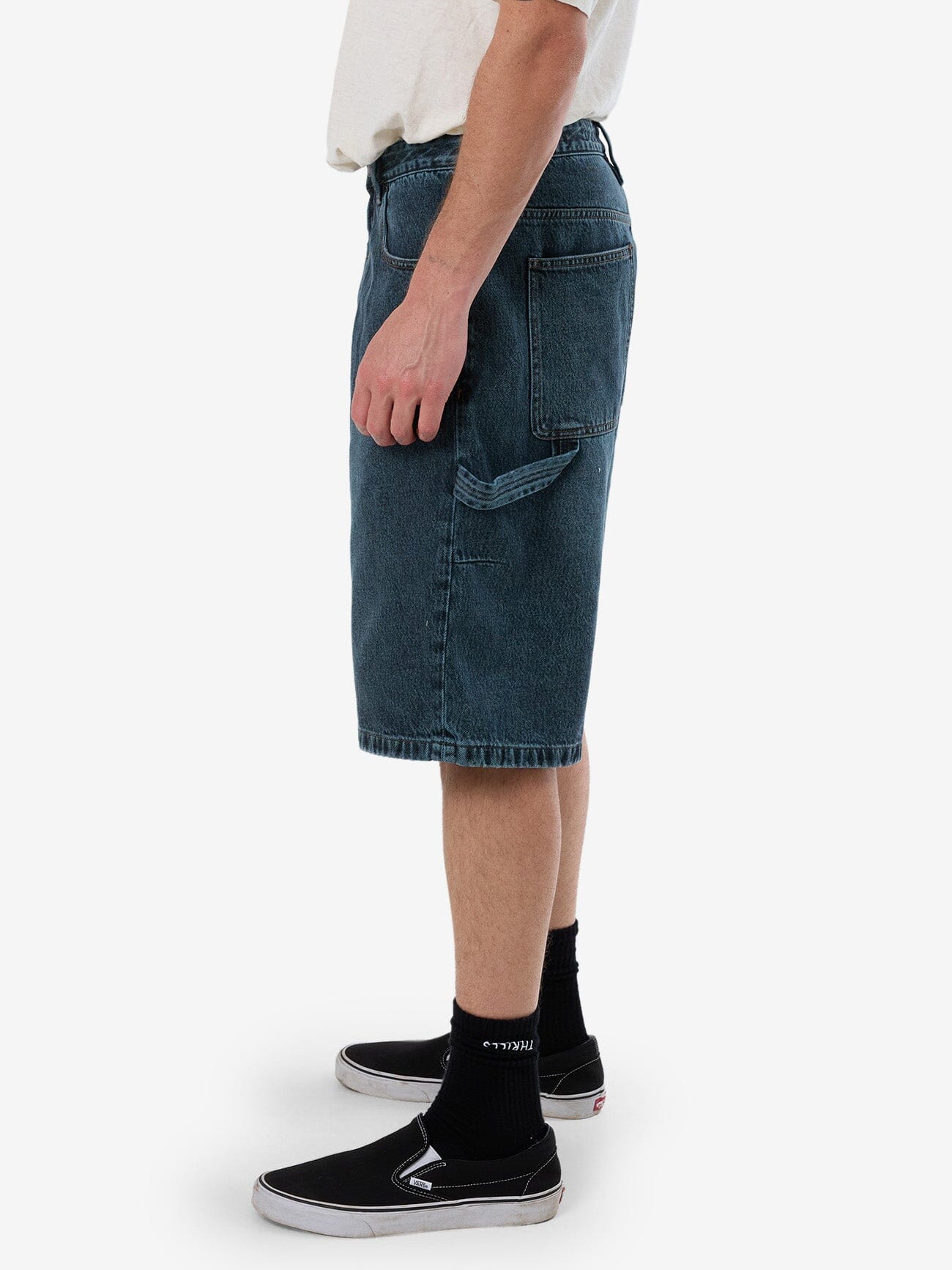Lifted Spirits Big Slacker Denim Short - Metal Blue 26