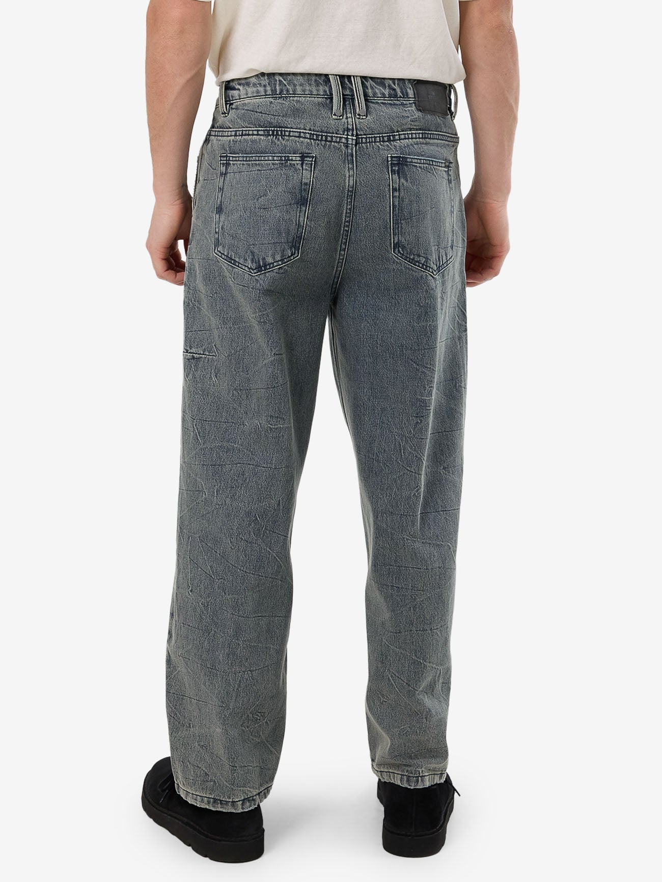 Vanished Blig Slacker Pleat Denim Jean - Vanished Blue 26