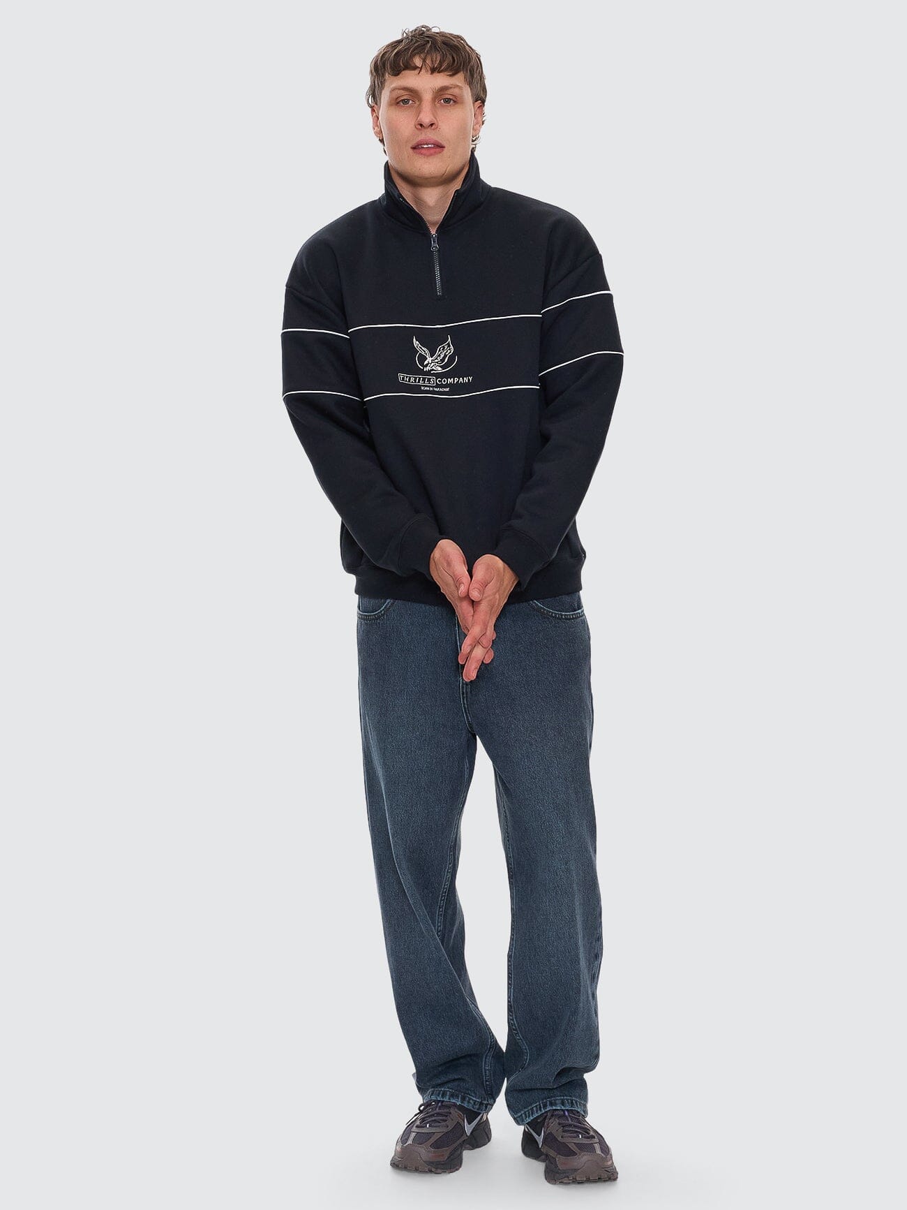 Lifted Spirits Big Slacker Baggy Denim Jean - Metal Blue 26