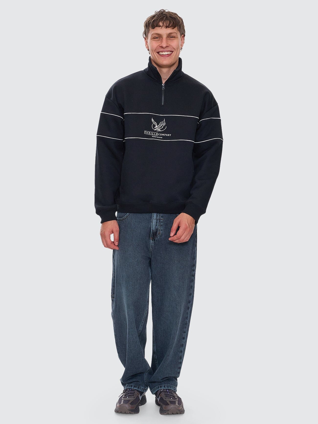 Lifted Spirits Big Slacker Baggy Denim Jean - Metal Blue 26