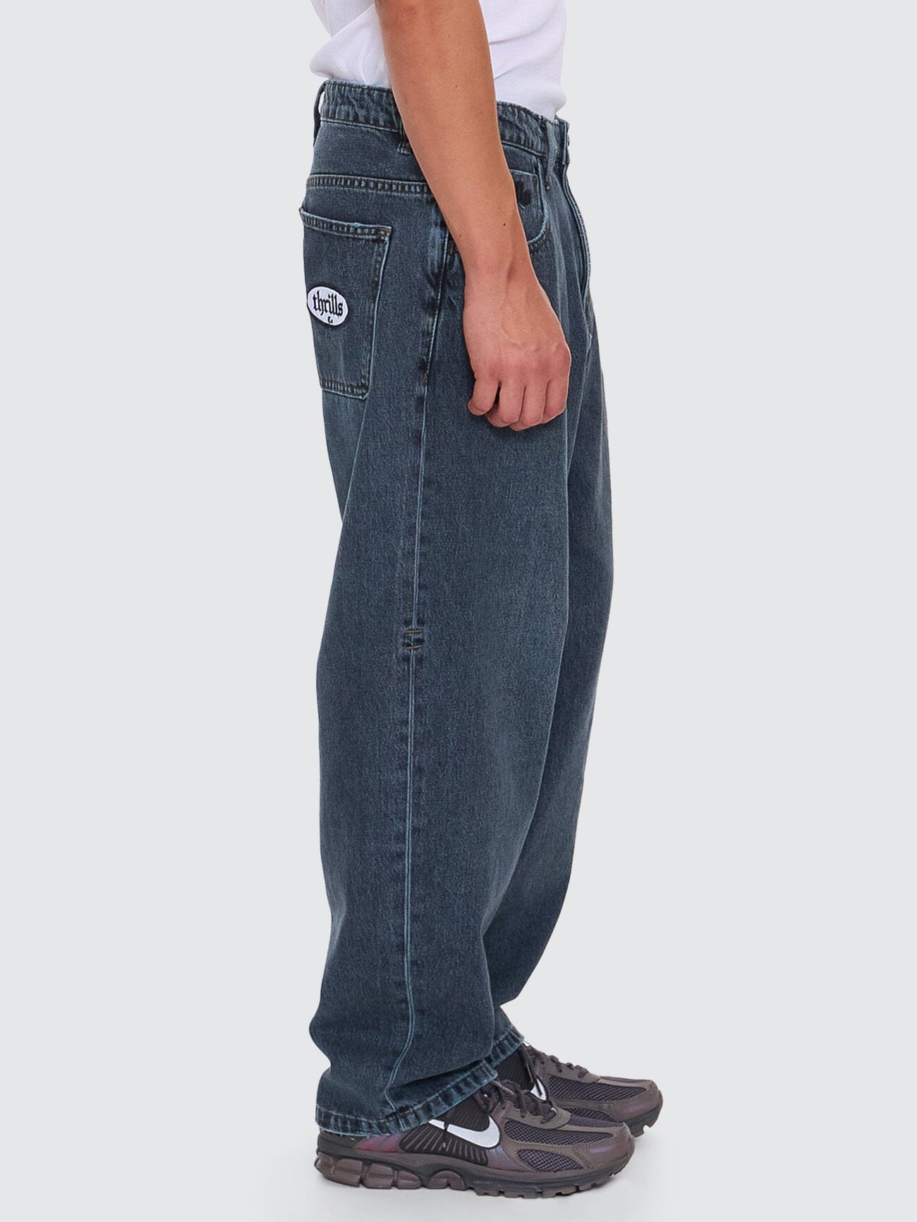 Lifted Spirits Big Slacker Baggy Denim Jean - Metal Blue 26