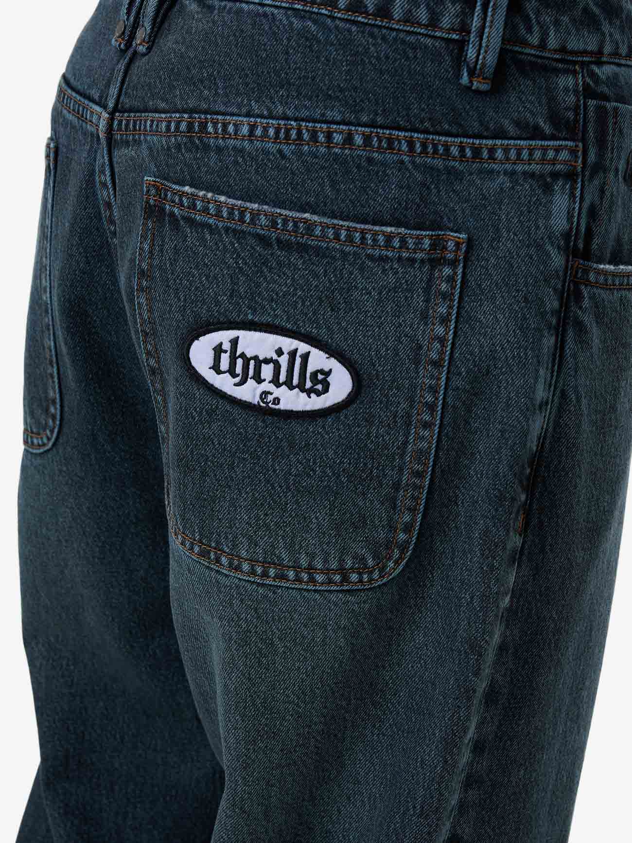 Lifted Spirits Big Slacker Denim Jean - Metal Blue 26