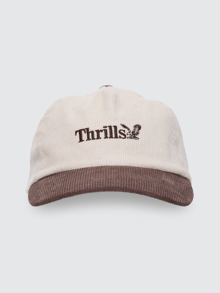 Thrills Workwear 5 Panel Cap - Heritage White - Java