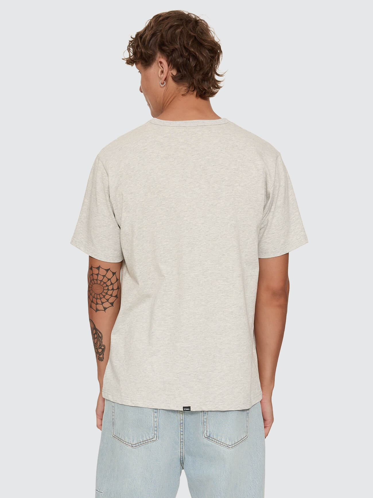 Thrills Workwear Embro Merch Tee - Snow Marle XS
