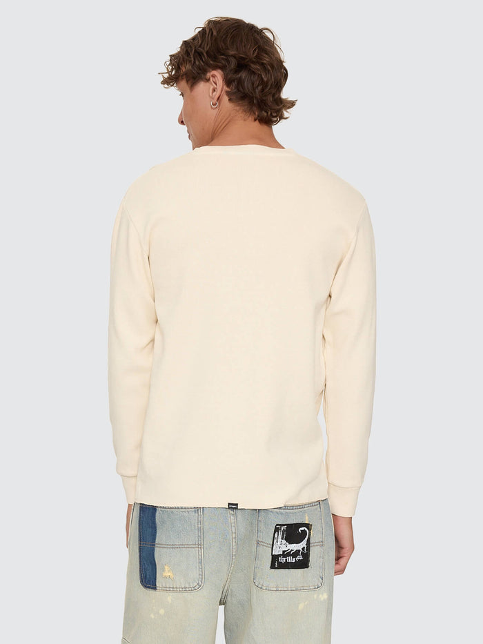 New Delusions Waffle Long Sleeve - Unbleached XS