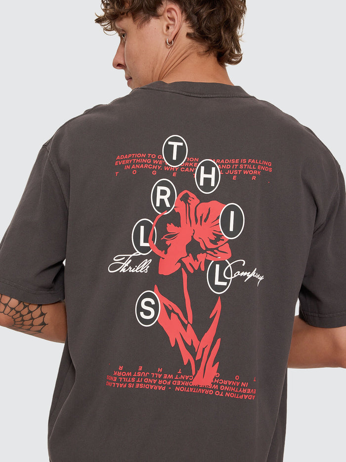Together Together Oversize Box Crop Tee - Pirate Black XS