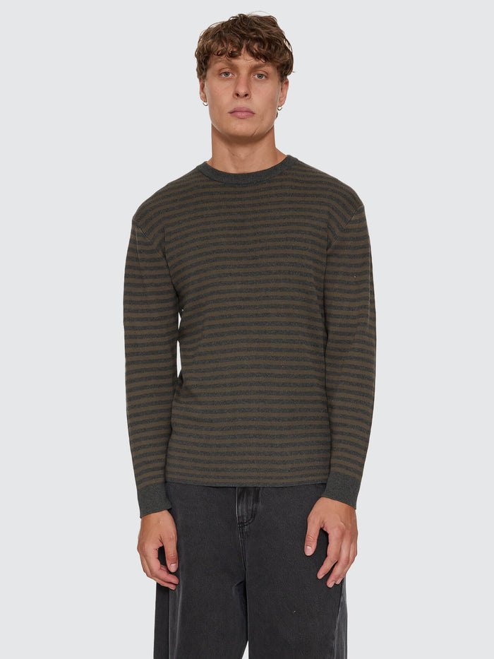 What We Believe Long Sleeve Knit - Dark Charcoal Marle XS