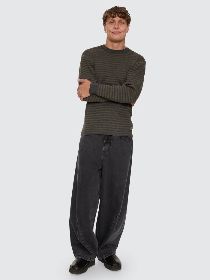 What We Believe Long Sleeve Knit - Dark Charcoal Marle XS