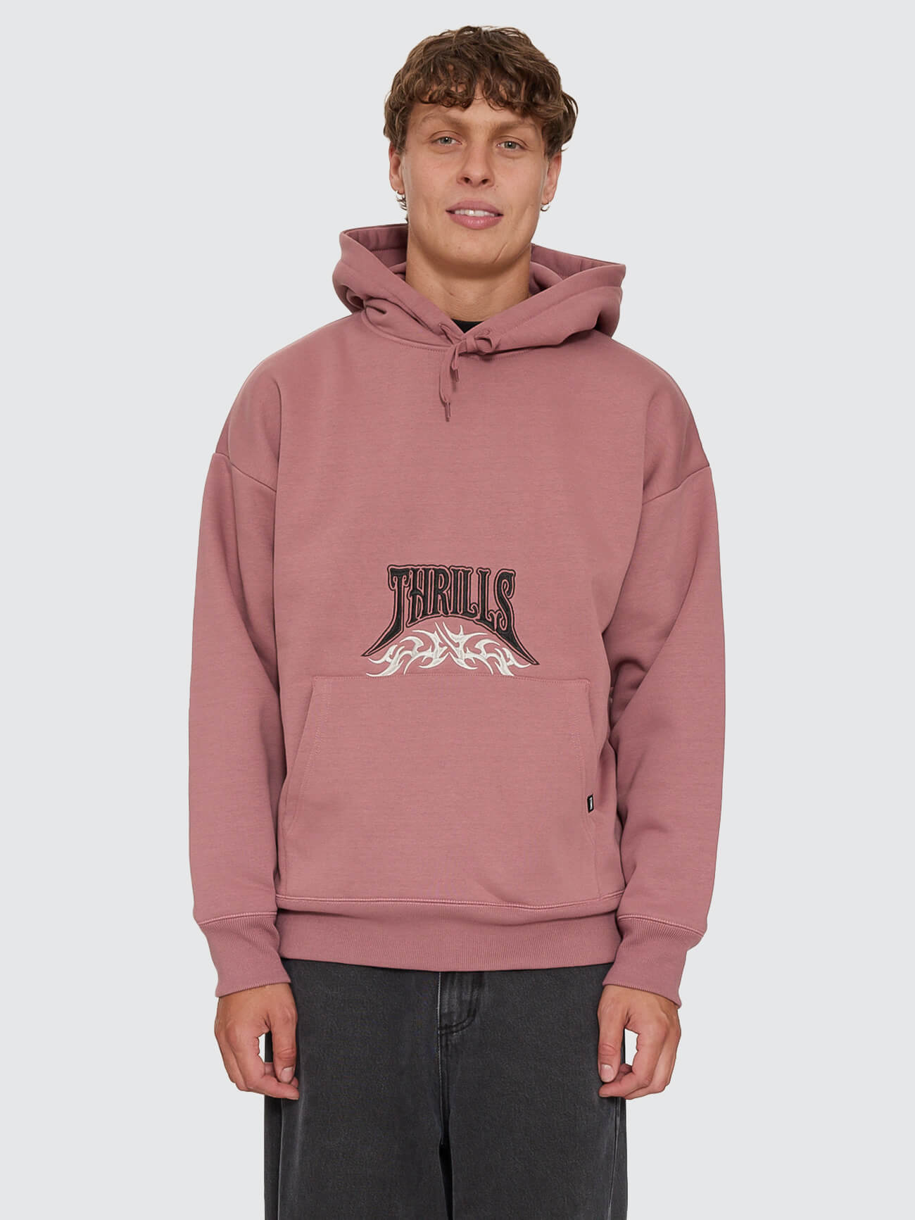 What We Believe Embro Slouch Pull On Hood - Rose Taupe XS