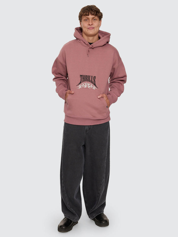 What We Believe Embro Slouch Pull On Hood - Rose Taupe XS
