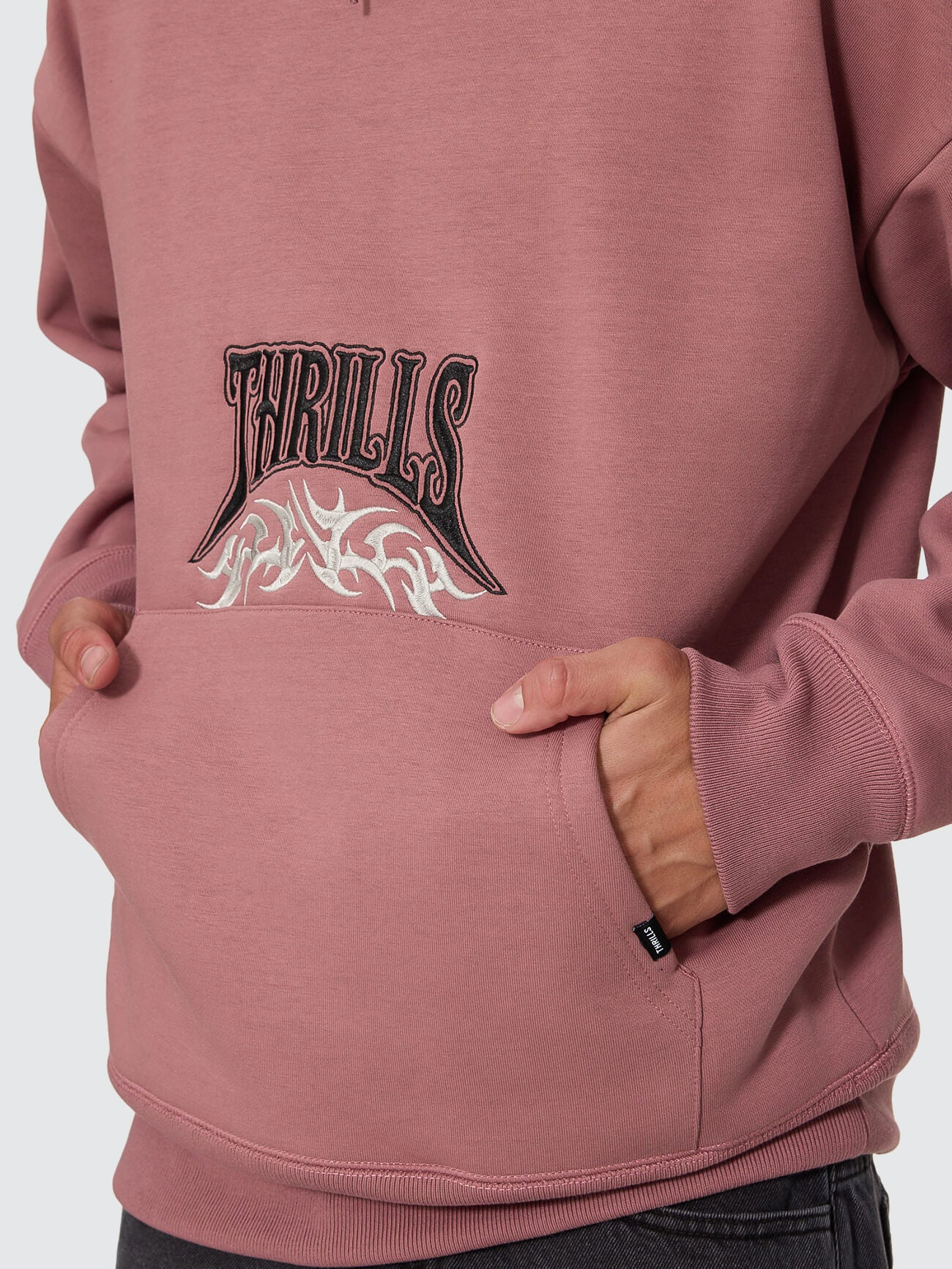 What We Believe Embro Slouch Pull On Hood - Rose Taupe XS