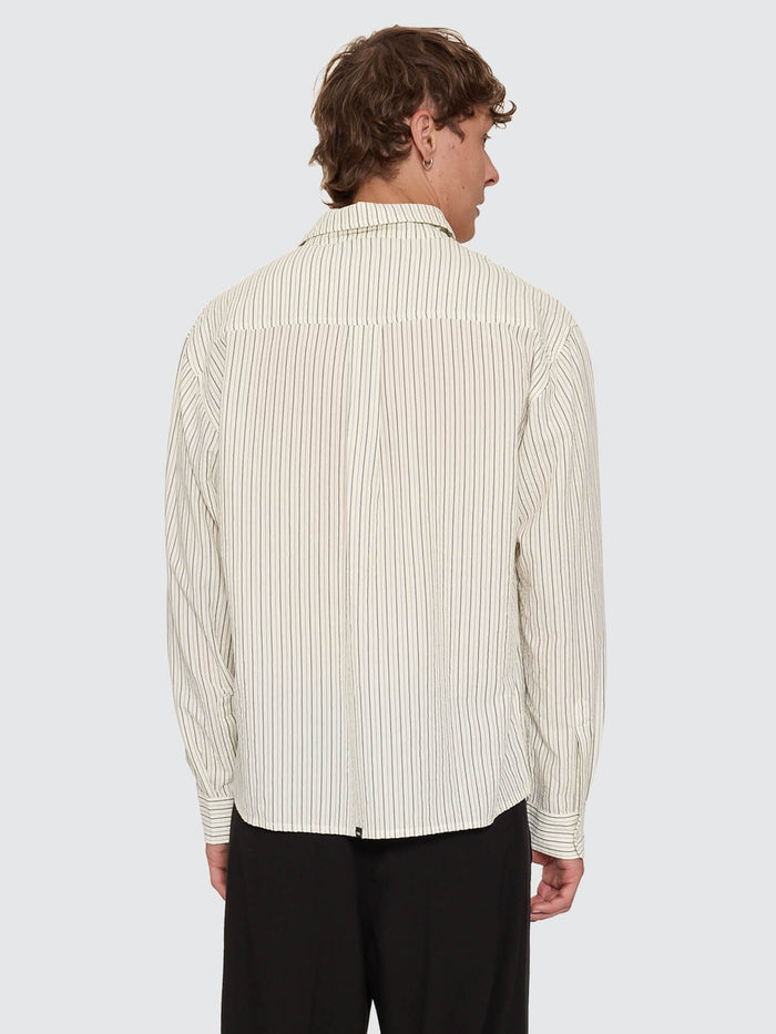 Double Time Cropped Long Sleeve Shirt - White XS