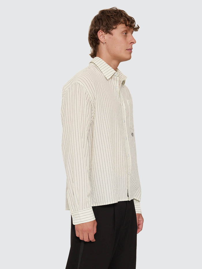 Double Time Cropped Long Sleeve Shirt - White XS