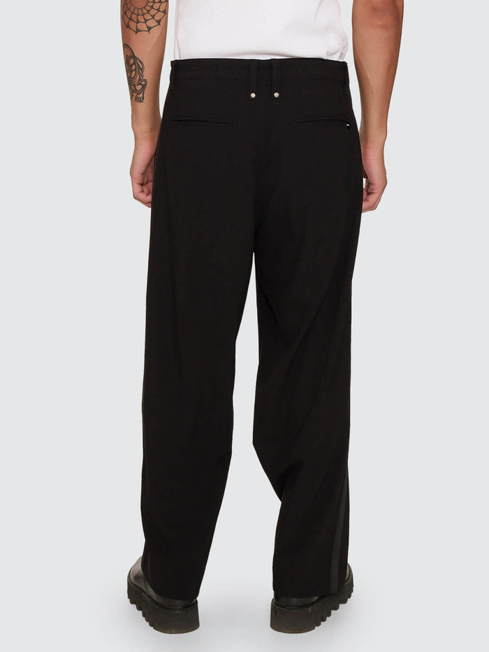 Jacob Tuxedo Big Slacker Cropped Pant - Black 26