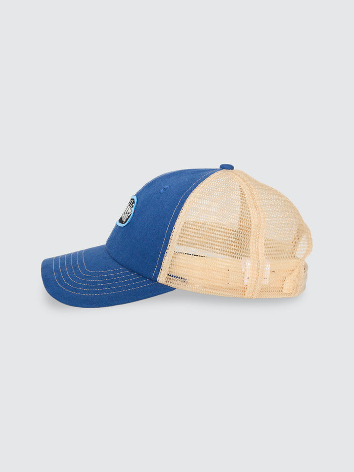 Can You Feel It Patch Trucker Cap - Federal Blue - Birch