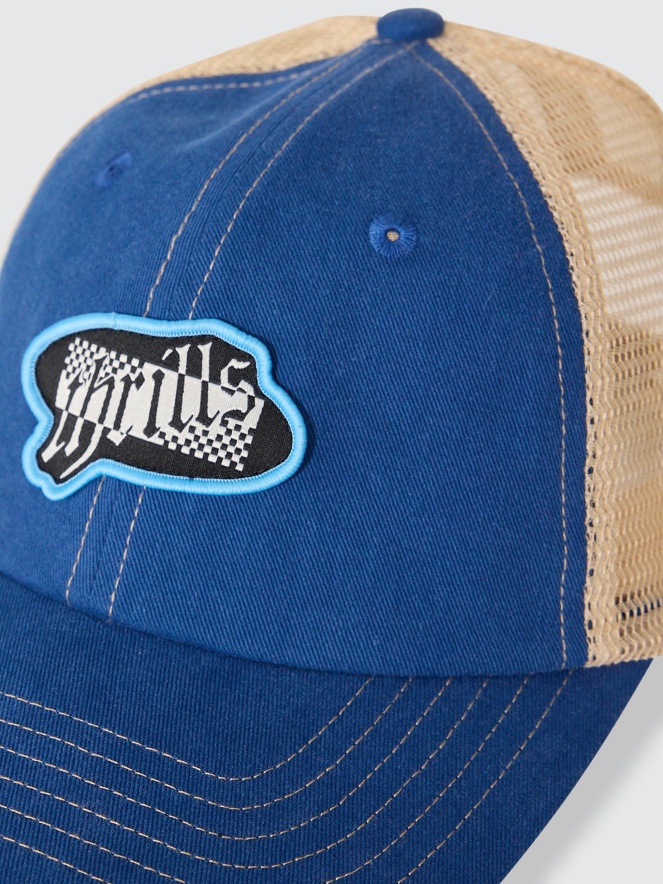 Can You Feel It Patch Trucker Cap - Federal Blue - Birch