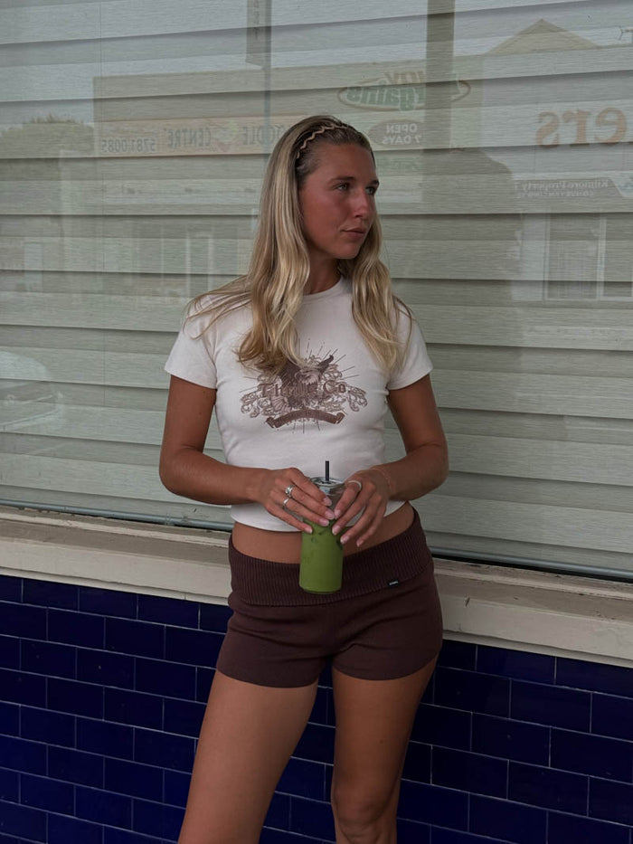 Ruined Paradise Mini Tee - Heritage White