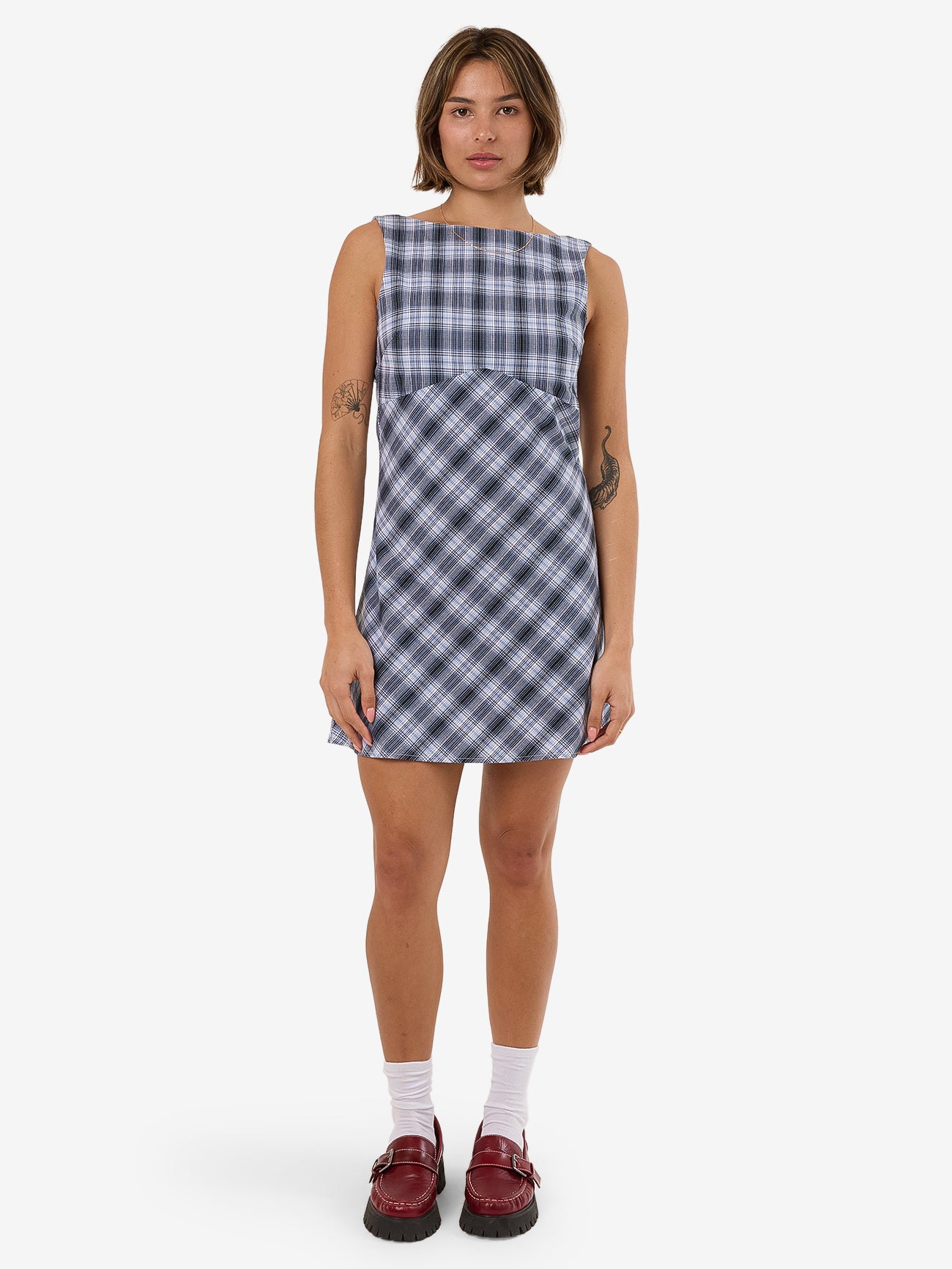 Friendly Service Xavier Bias Mini Dress - Iceberg