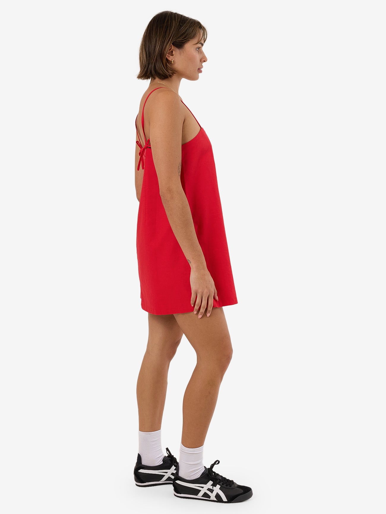 Mila Mini Dress - Ruby Red