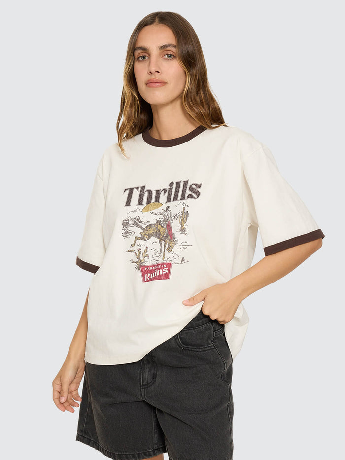 Forgotten Paradise Square Tee - Bone 4