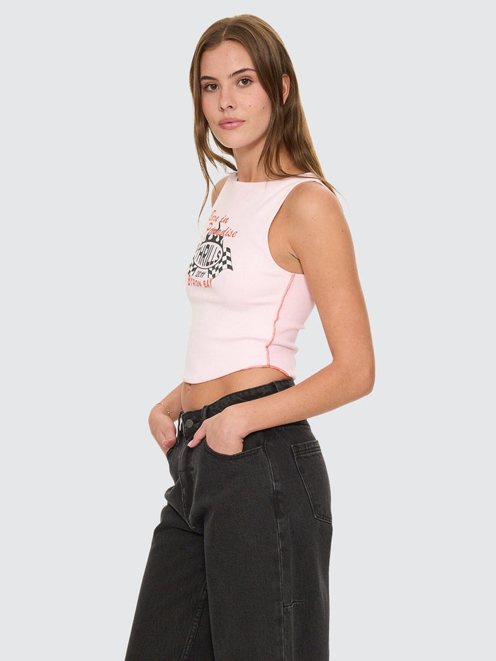 Burnout Tank - Pink Tulle