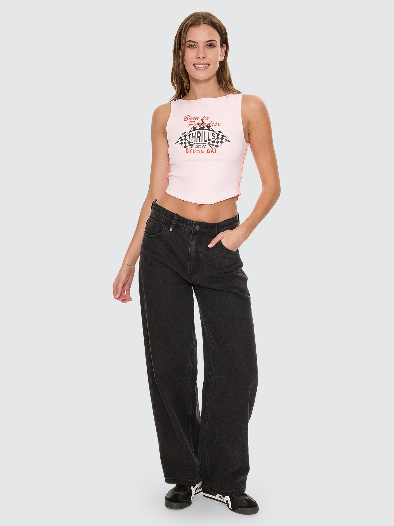 Burnout Tank - Pink Tulle