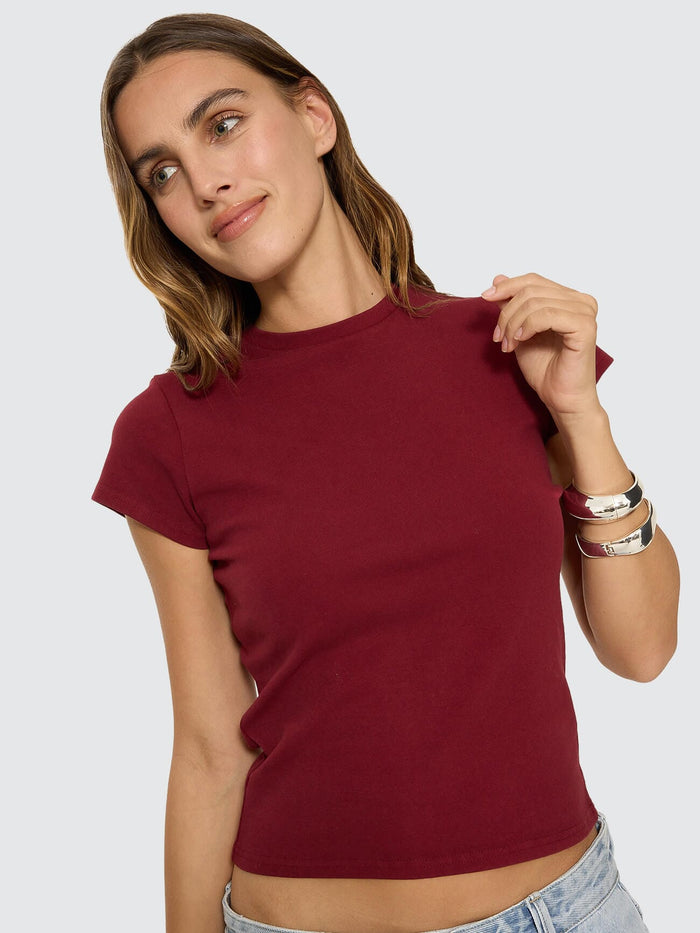 Thrills Club Tee - Cabernet 4