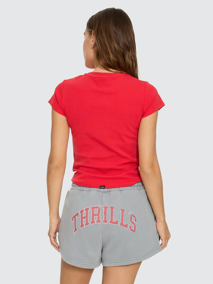 Thrills Club Tee - Flame Red 4