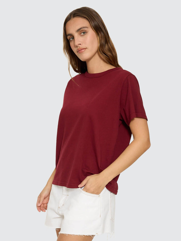 Thrills Relaxed Tee - Cabernet 4