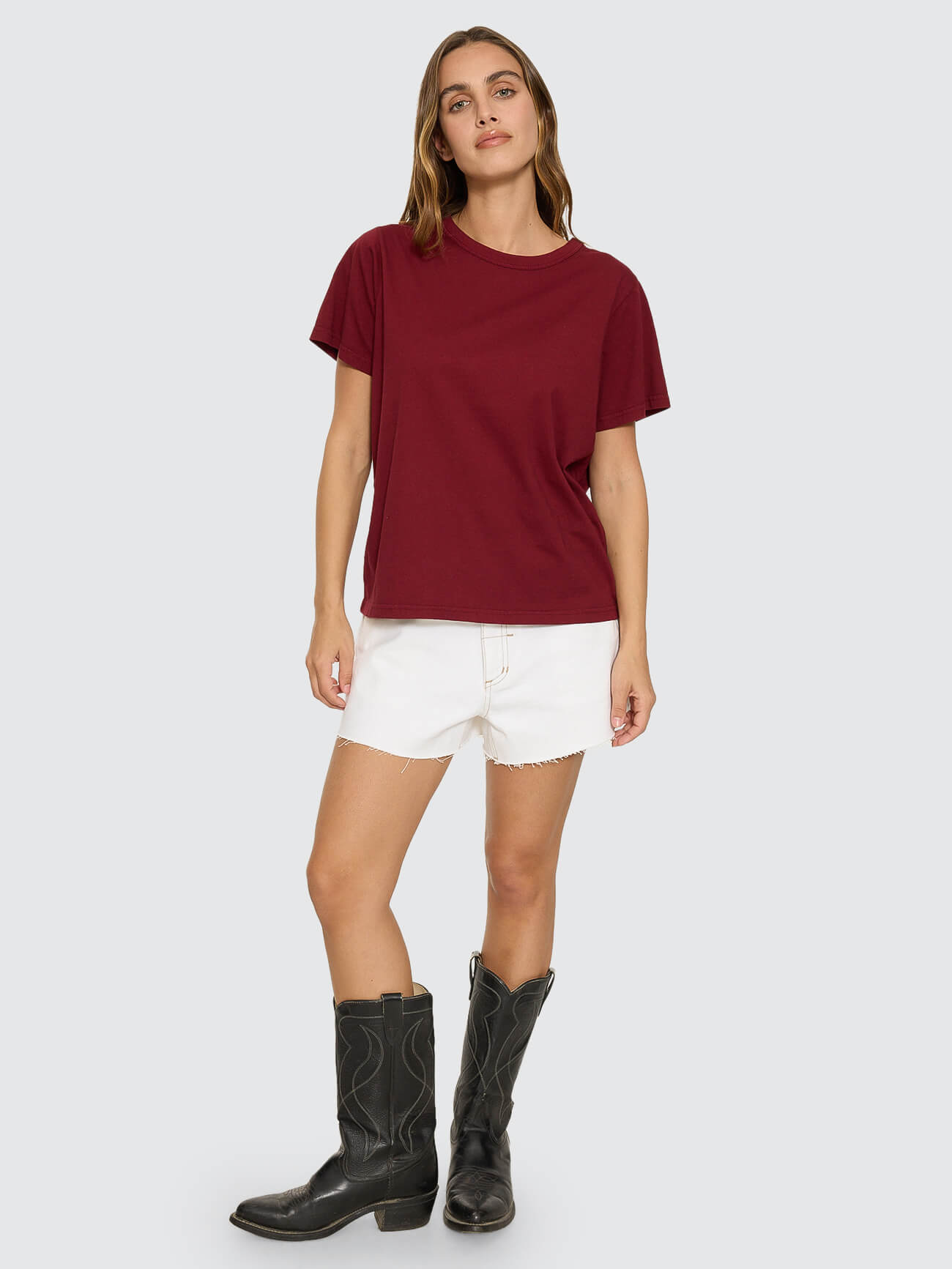 Thrills Relaxed Tee - Cabernet 4
