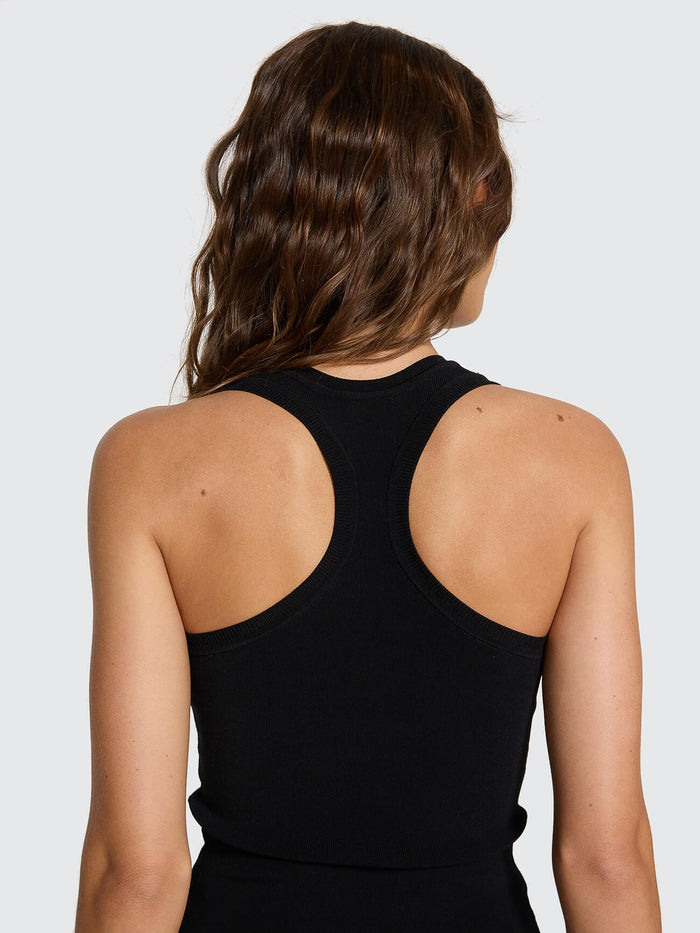 Astra V Neck Tank - Black 4