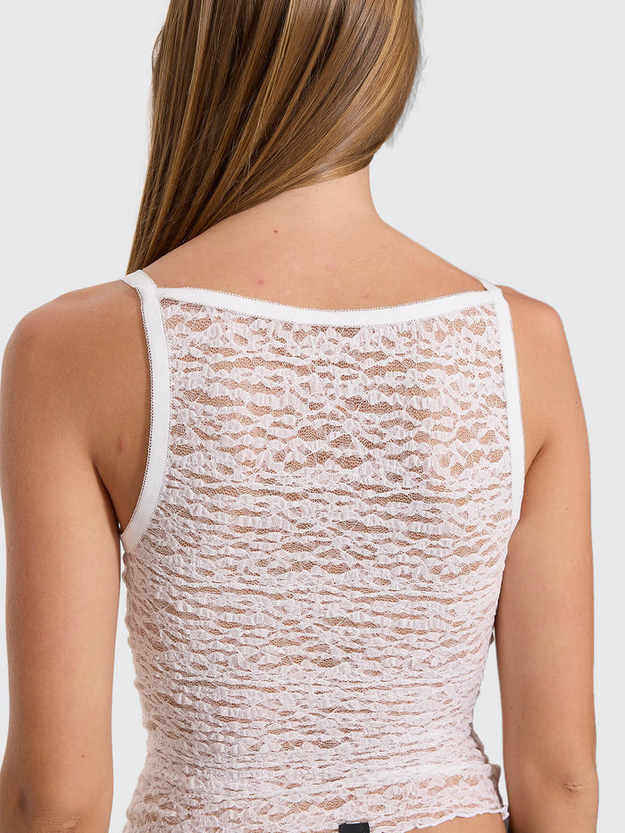 Eternal Lace High Neck Tank - White 4