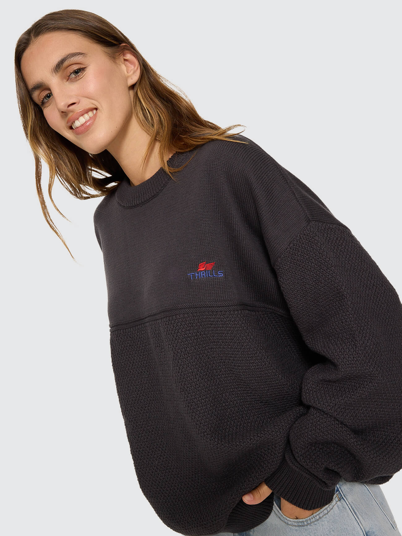 Navigate Knit Pullover - Dark Charcoal 4