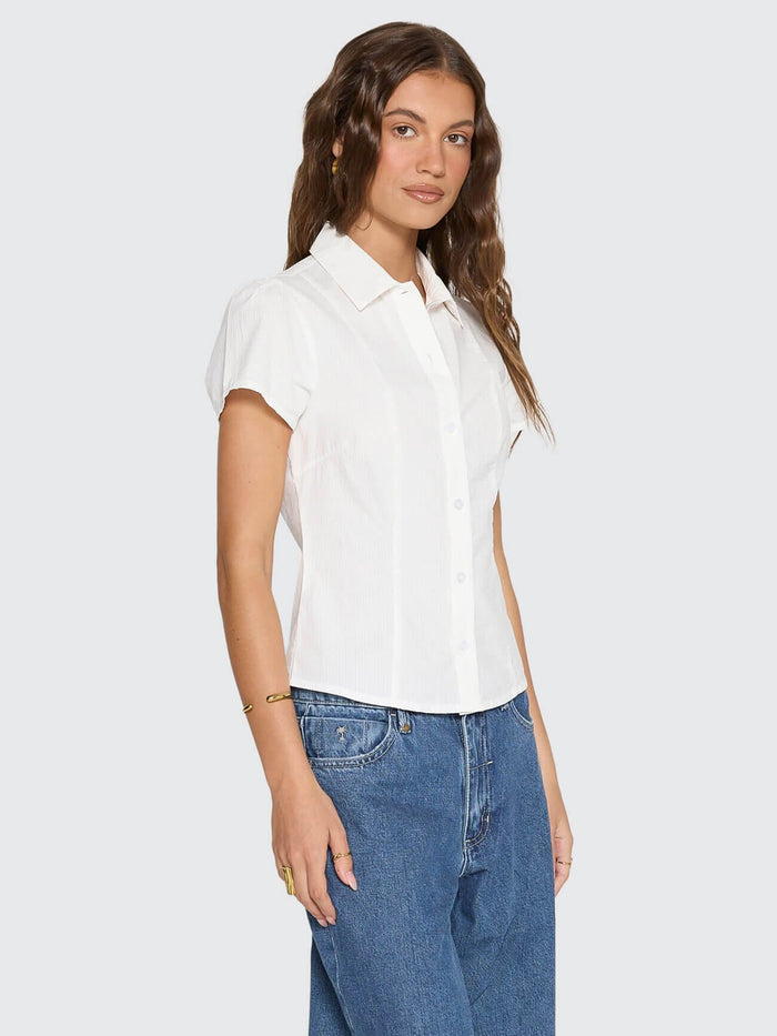Jenni Short Sleeve Shirt - White 4