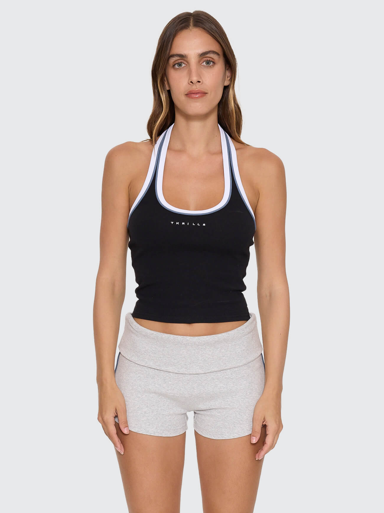 Compact Spaces Halter Top - Black 4