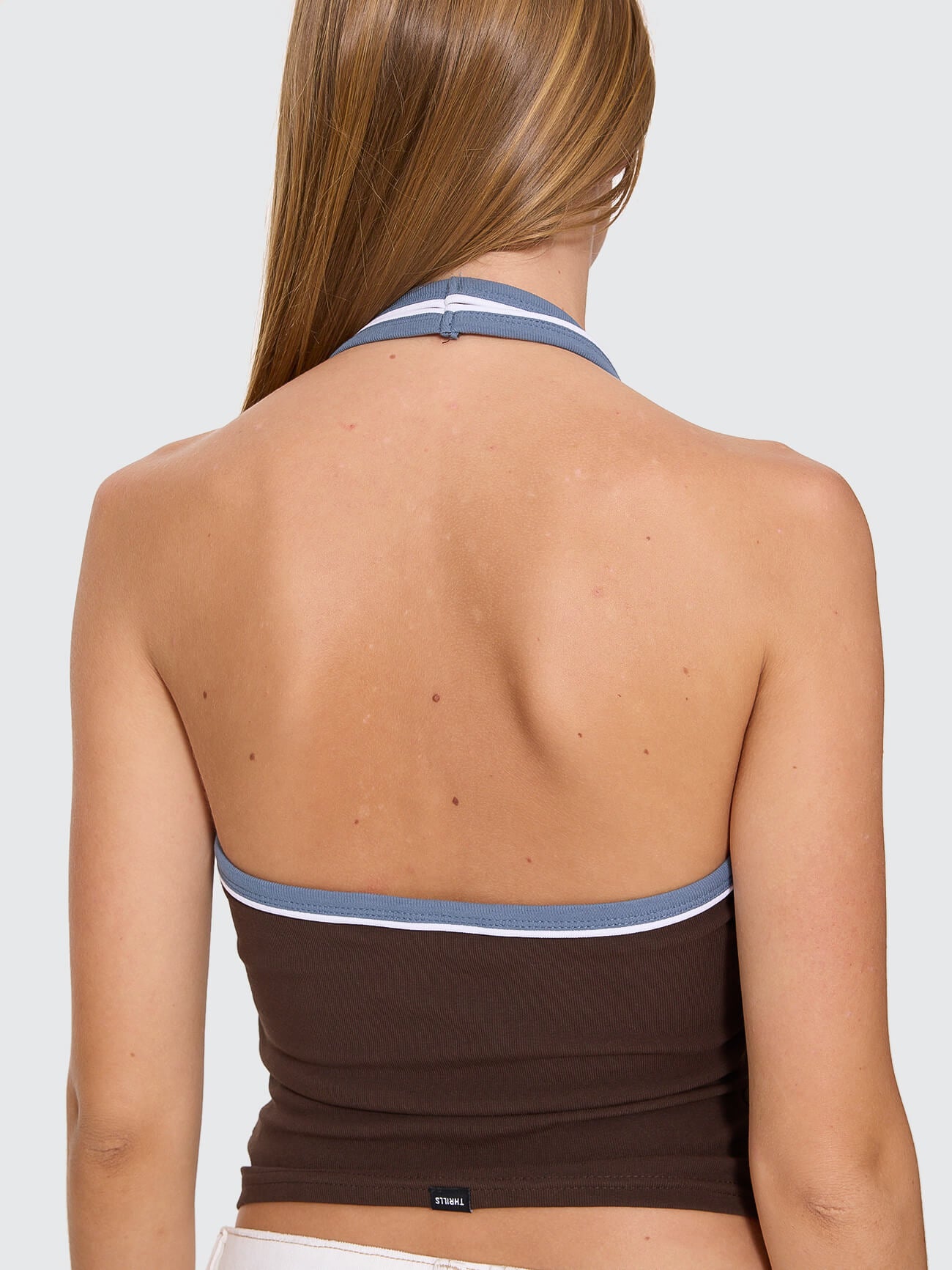 Compact Spaces Halter Top - Postal Brown 4