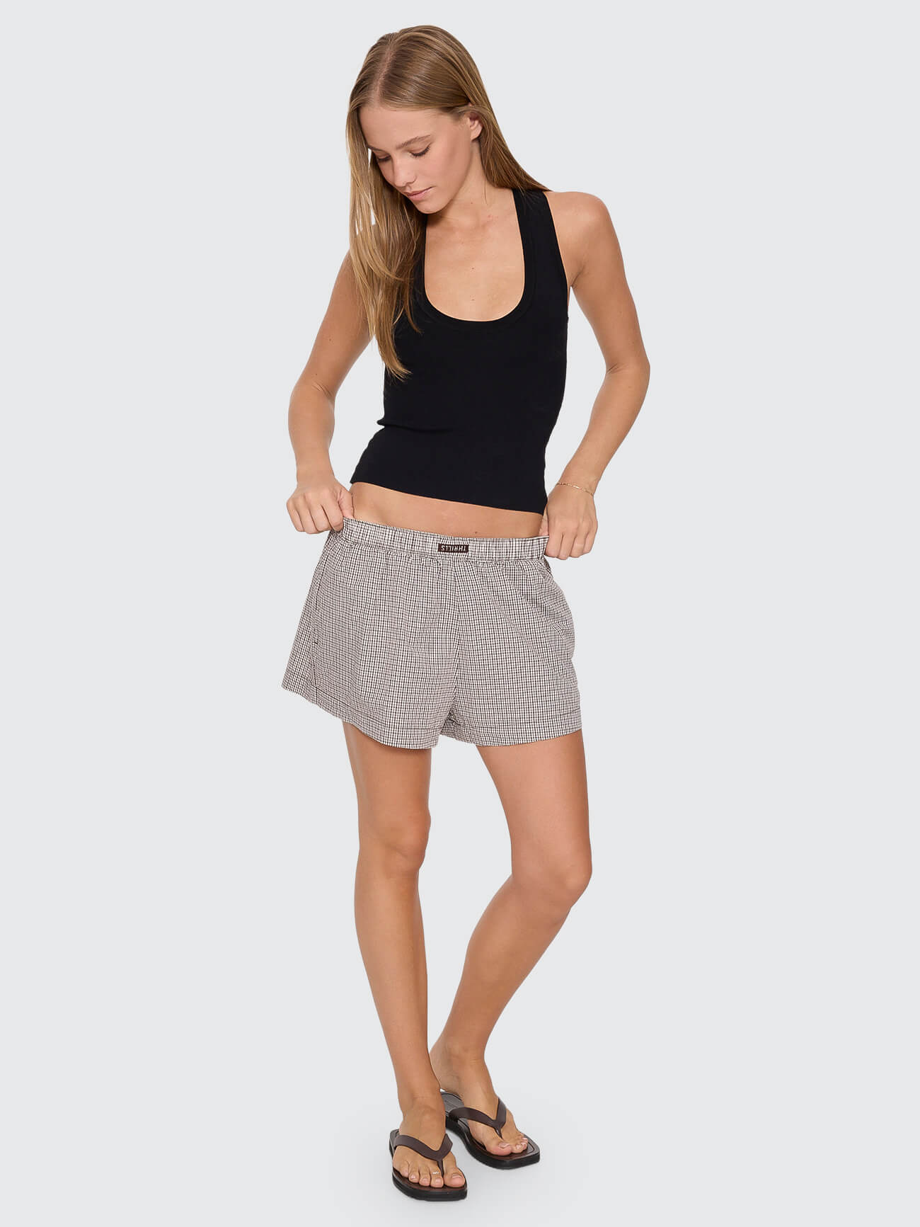 Superior Thrills Boxer Short - Postal Brown Check