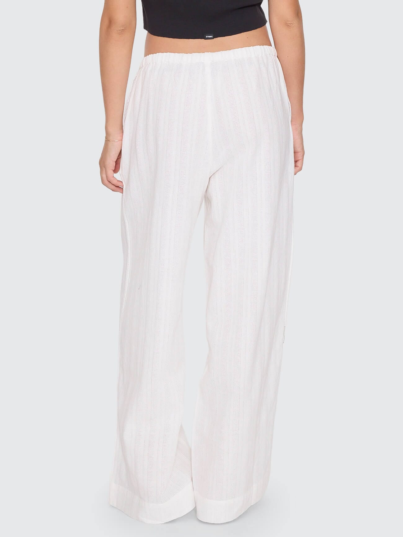 Unhinged Relaxed Pant - White 4