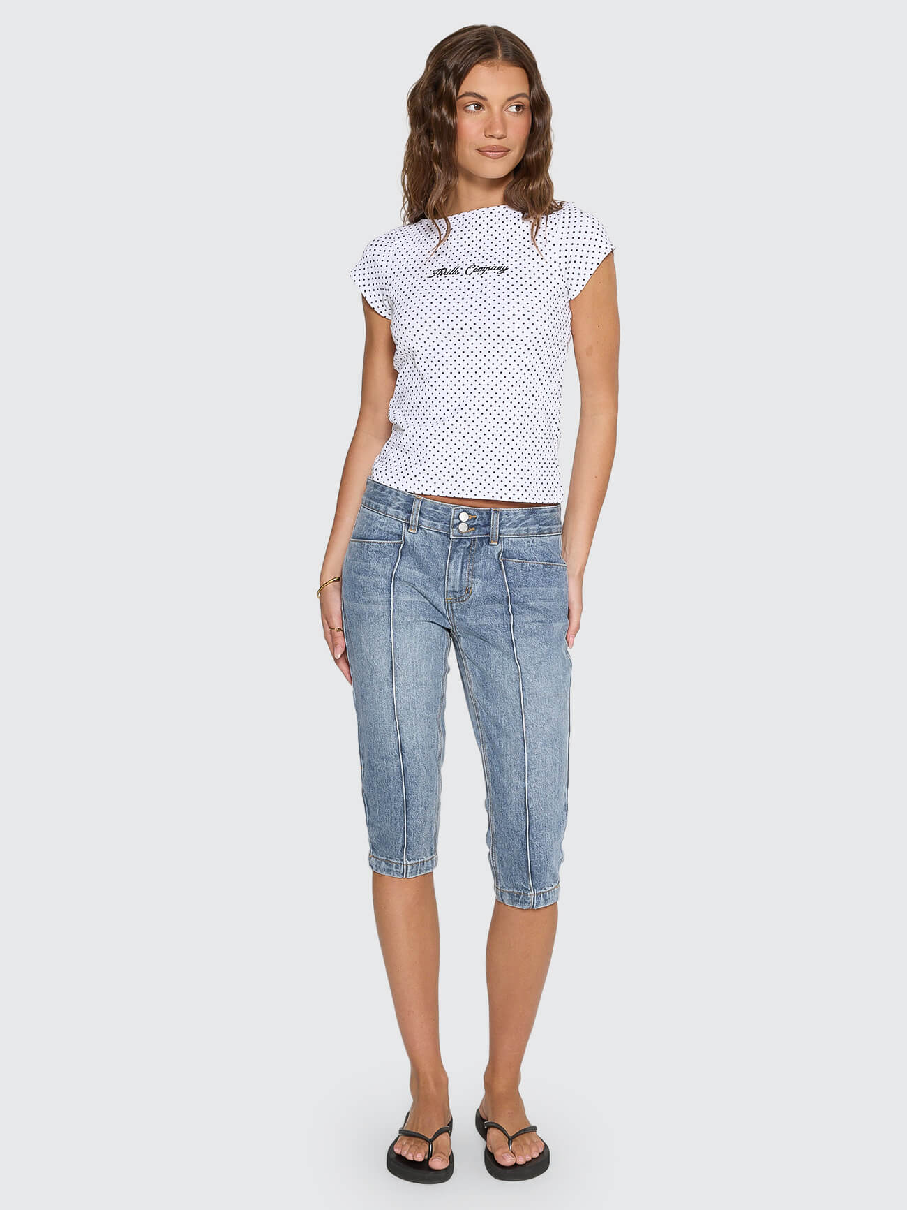 Dani Denim Capri - Rustic Fade 4