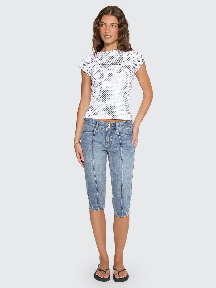 Dani Denim Capri - Rustic Fade 4