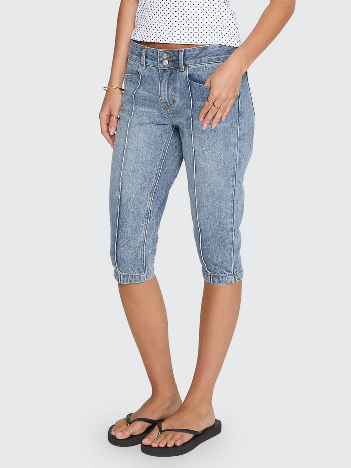 Dani Denim Capri - Rustic Fade 4