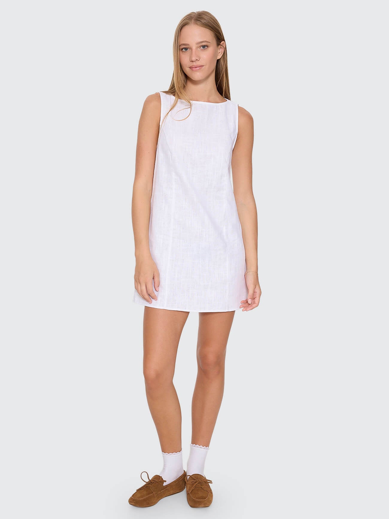 Knox Mini Dress - White 4