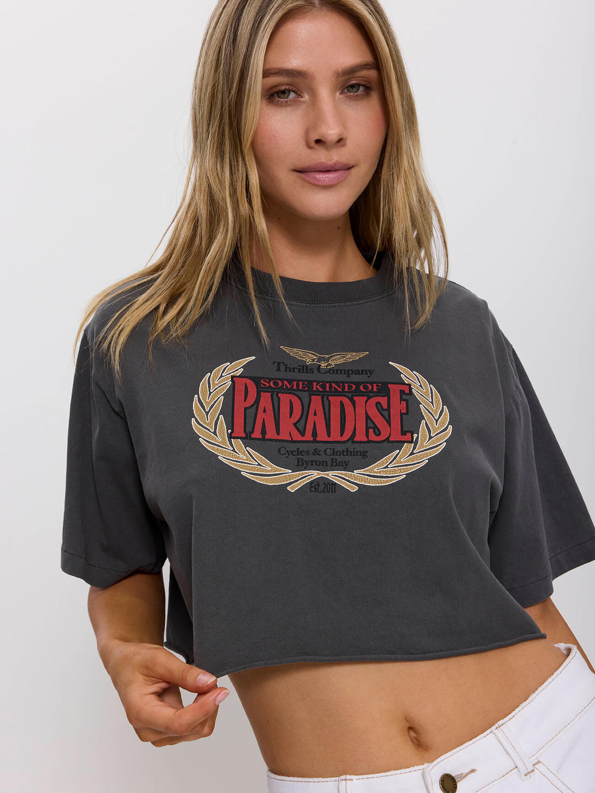 Never Mind The Rest Super Crop Tee - Merch Black 4