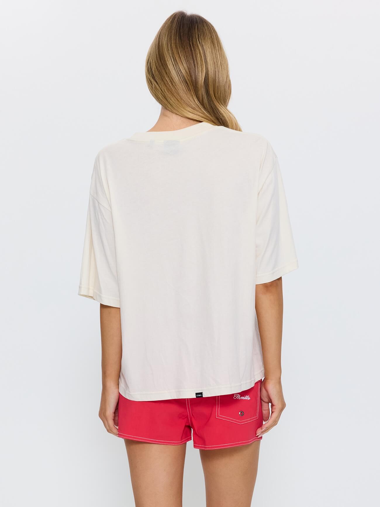 Get The Horns Square Tee - Heritage White 4