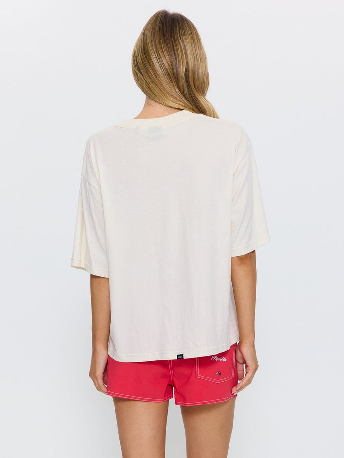 Get The Horns Square Tee - Heritage White